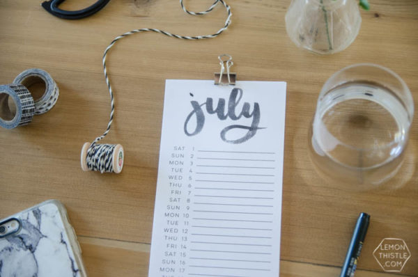 Printable Backdated Calendars Bundle (2015-2025) - Image 26