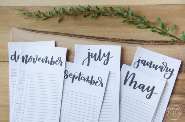 Printable Backdated Calendars Bundle (2015-2025) - Image 23