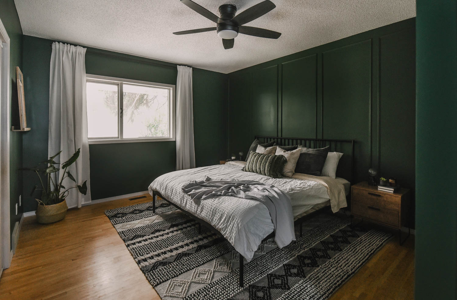 Green Bedroom Makeover
