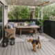 Old wood patio makeover