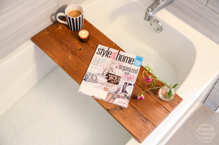 DIY Wooden Bath Caddy- this would make the perfect christmas gift! *hint hint*