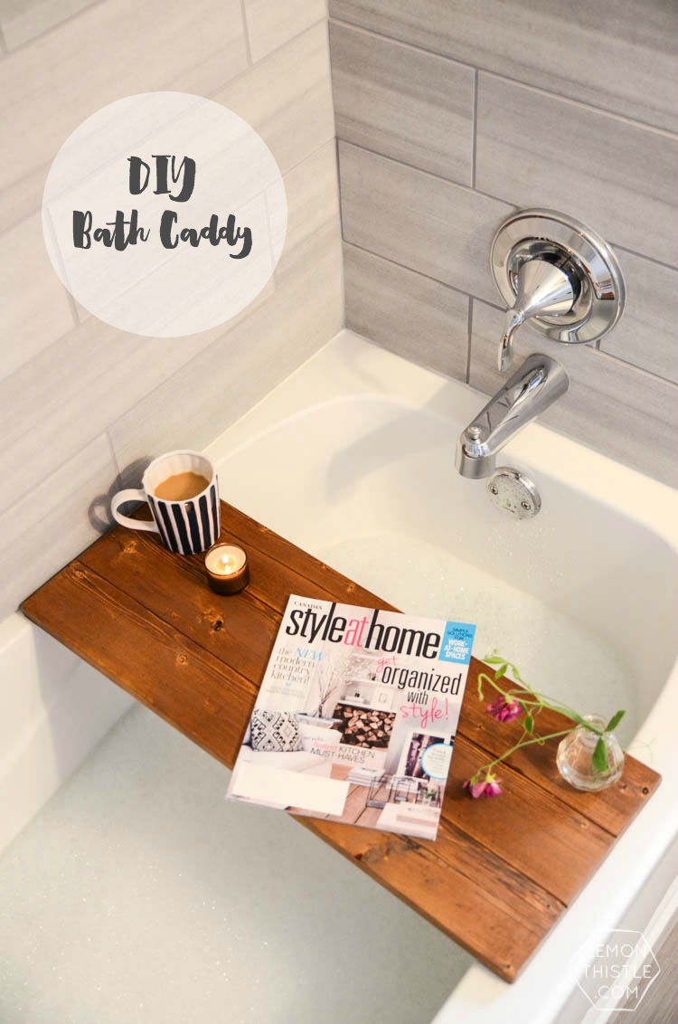 DIY Wooden Bath Caddy- this would make the perfect christmas gift! *hint hint*