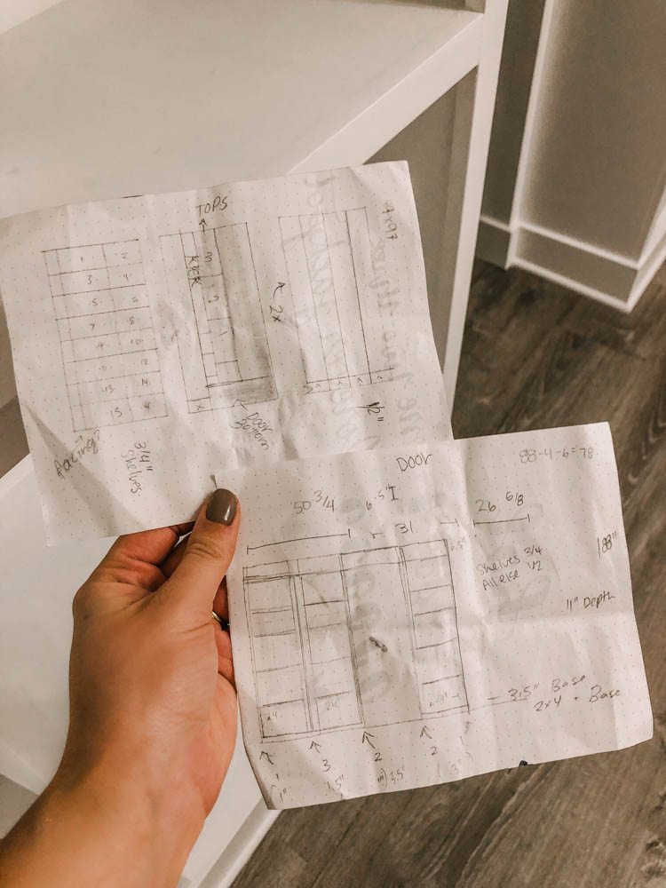 how to design your own built in shelving and plan materials