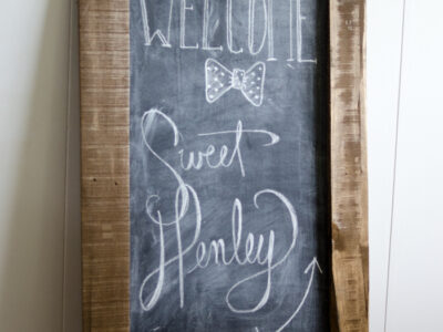 DIY Giant Chalkboard - lemonthistle.com