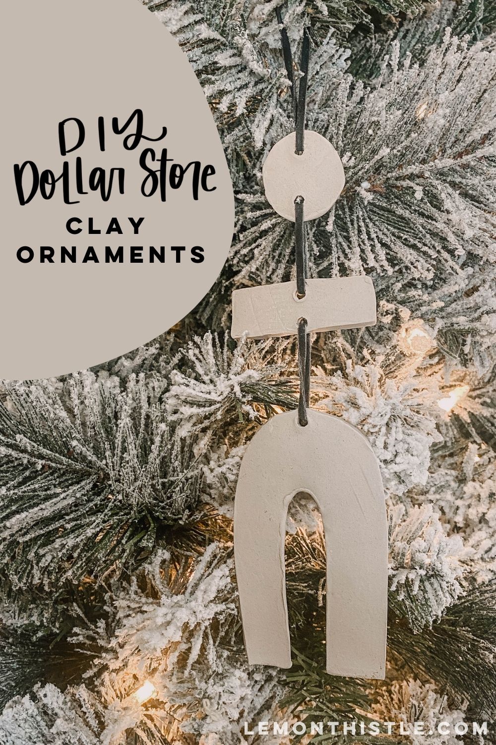 DIY modern clay ornaments 