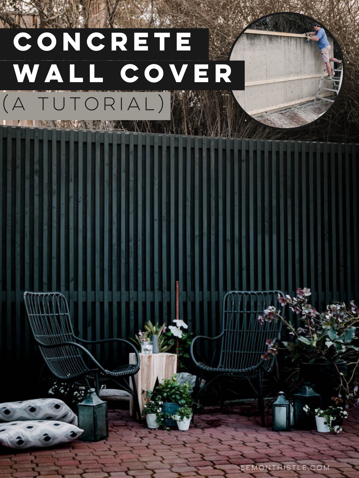 concrete retaining wall cover