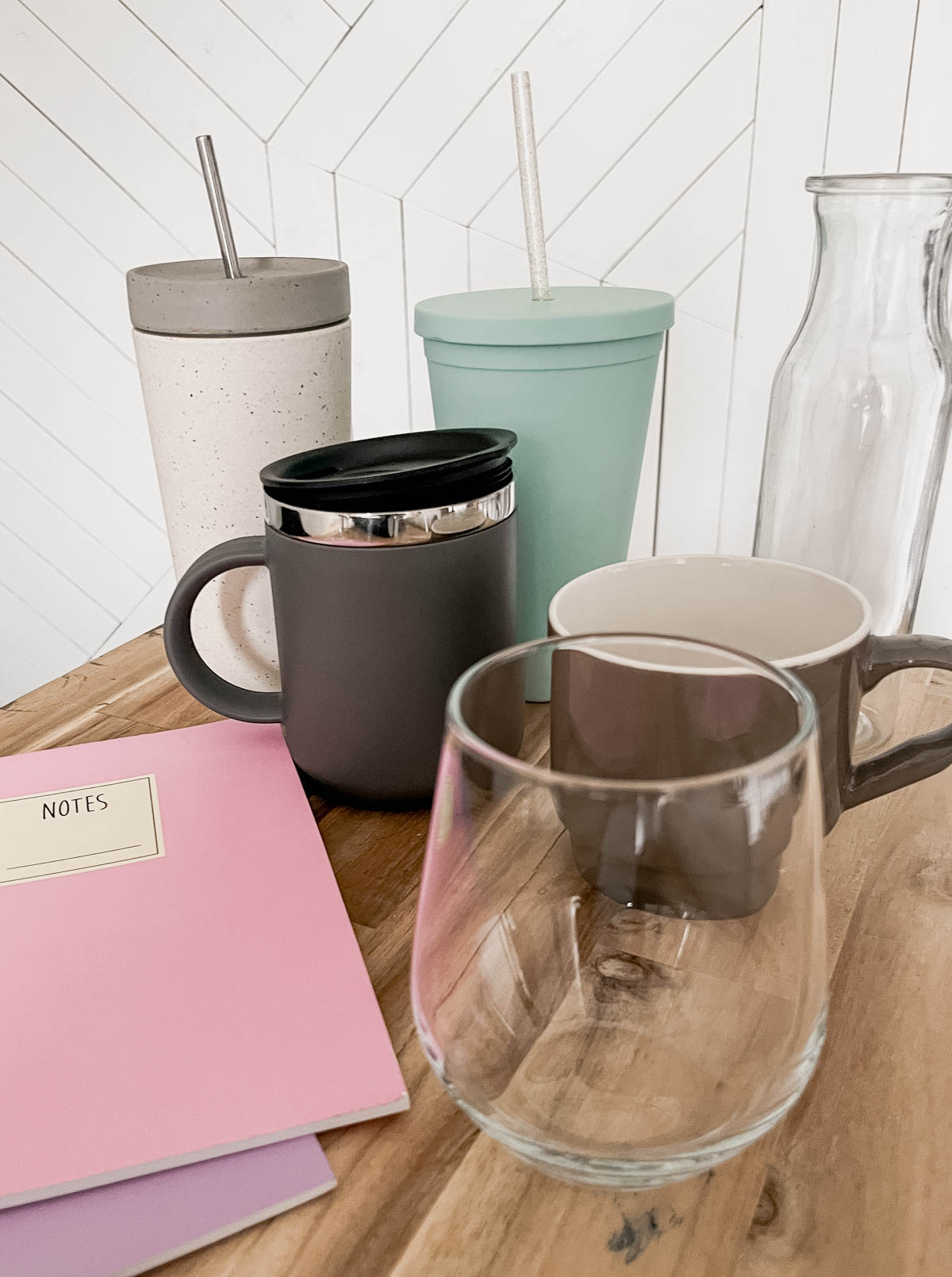 assorted drink ware, vase and notebooks: What are good blanks for my vinyl decals