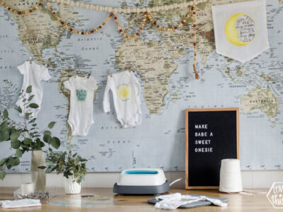 No fuss onesie making baby shower activity