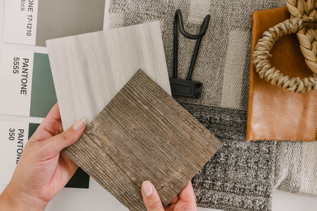 choosing flooring using a mood board