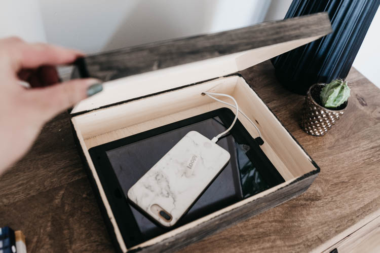 DIY Charging box for phone and ipad... you would never know!