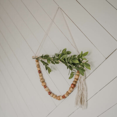DIY Dollar Store Wreath for Spring- Boho Style