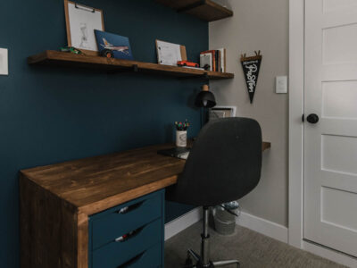 DIY Built in desk ikea hack
