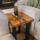 DIY Live Edge Table with Resin River