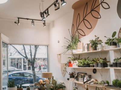 Painting a store and mural
