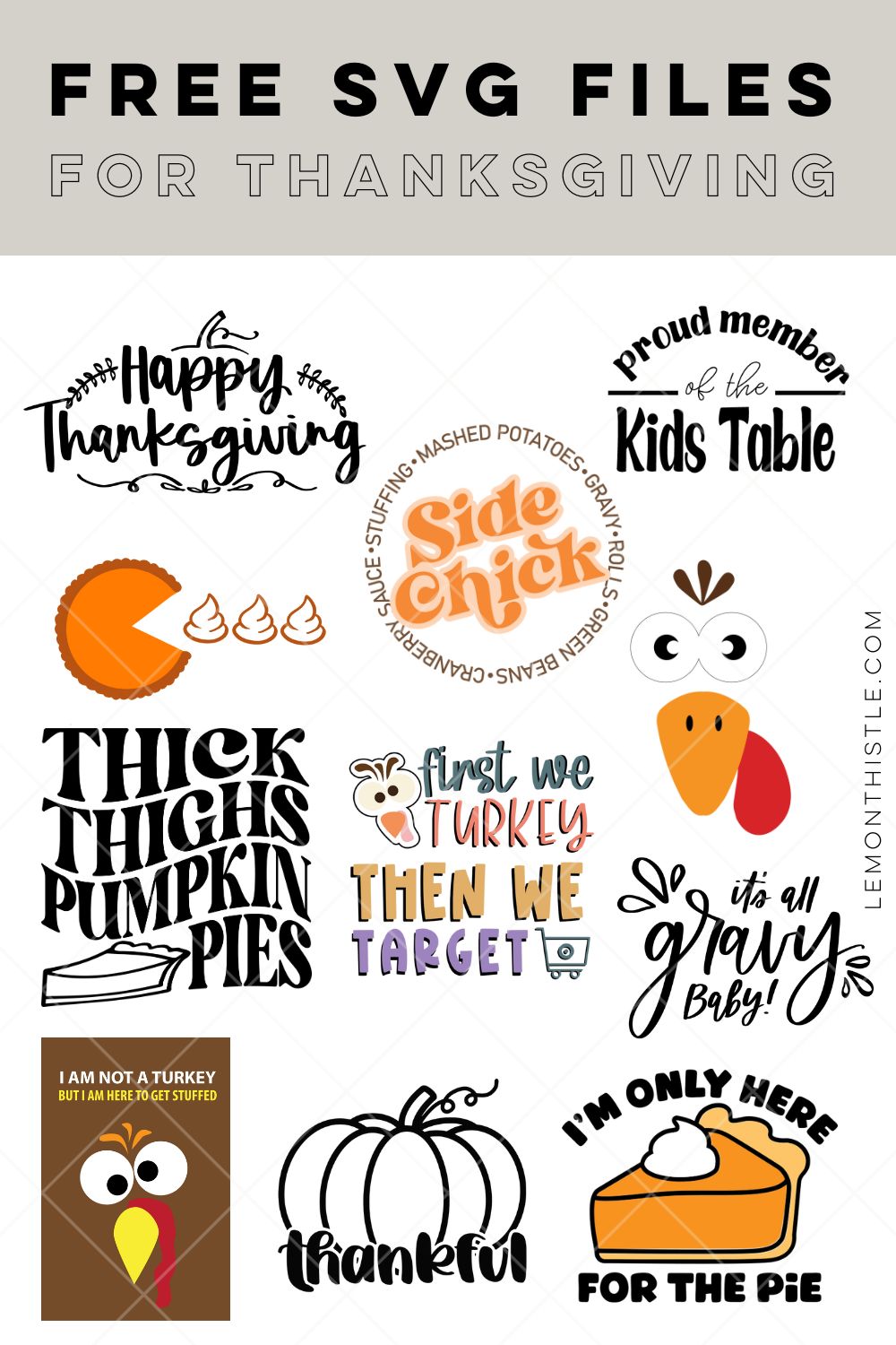 11 Free thanksgiving SVG files