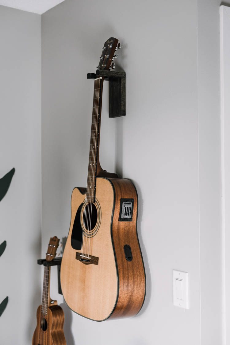 DIY Wall Mount Guitar Holder