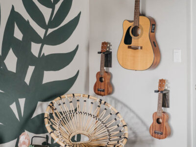 DIY Wall Mount Guitar Holder