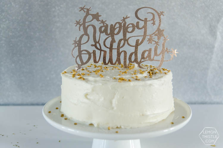DIY Happy Birthday Cake Topper