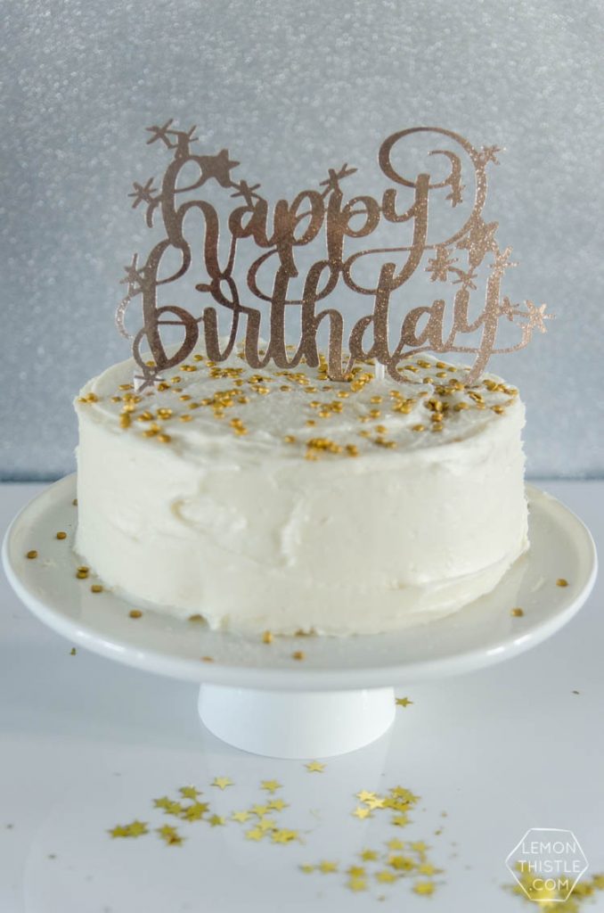 Free Happy Birthday Cake Topper Cut File