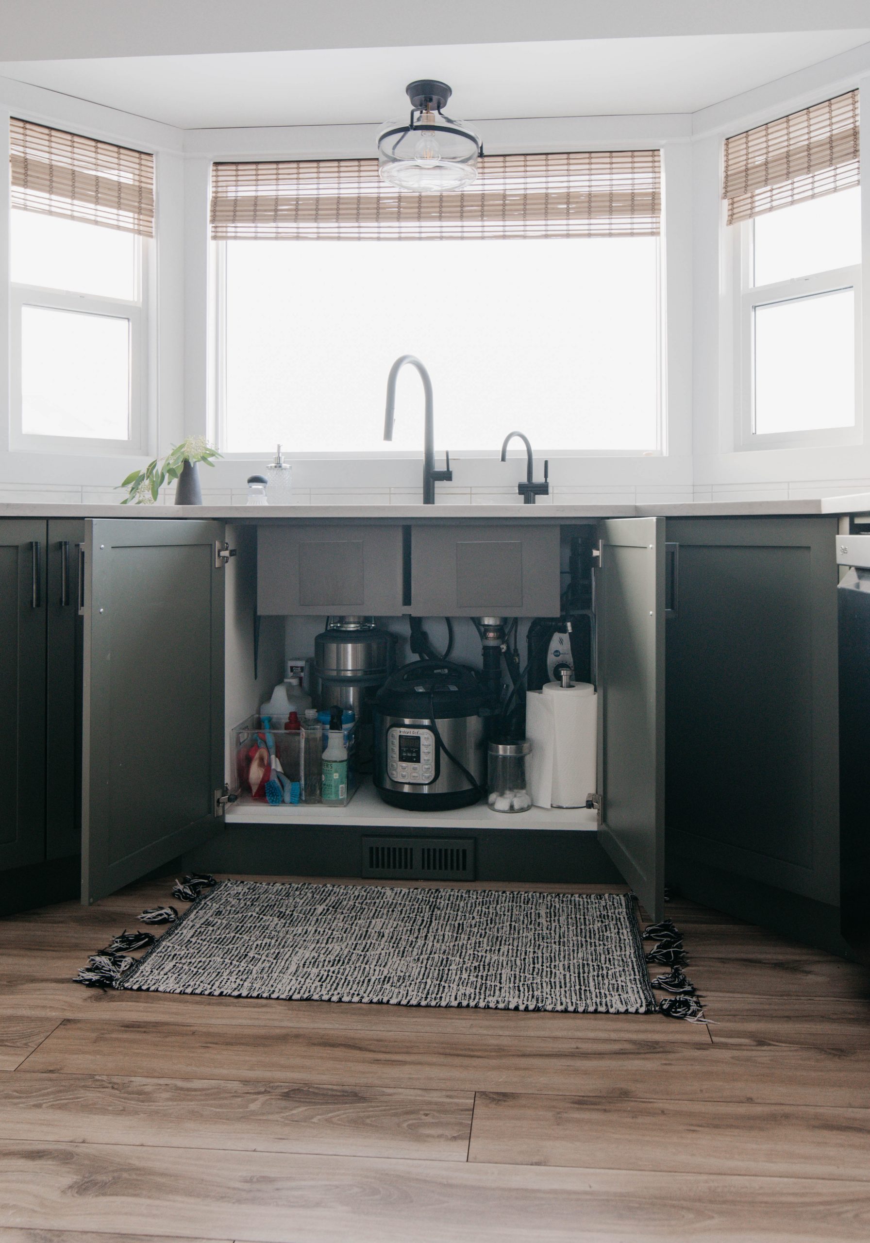 Organizing under the kitchen sink- and tips for the whole kitchen!