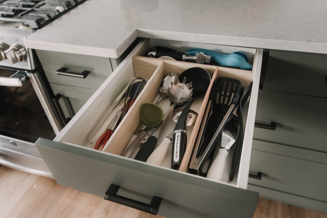 DIY No slide drawer dividers