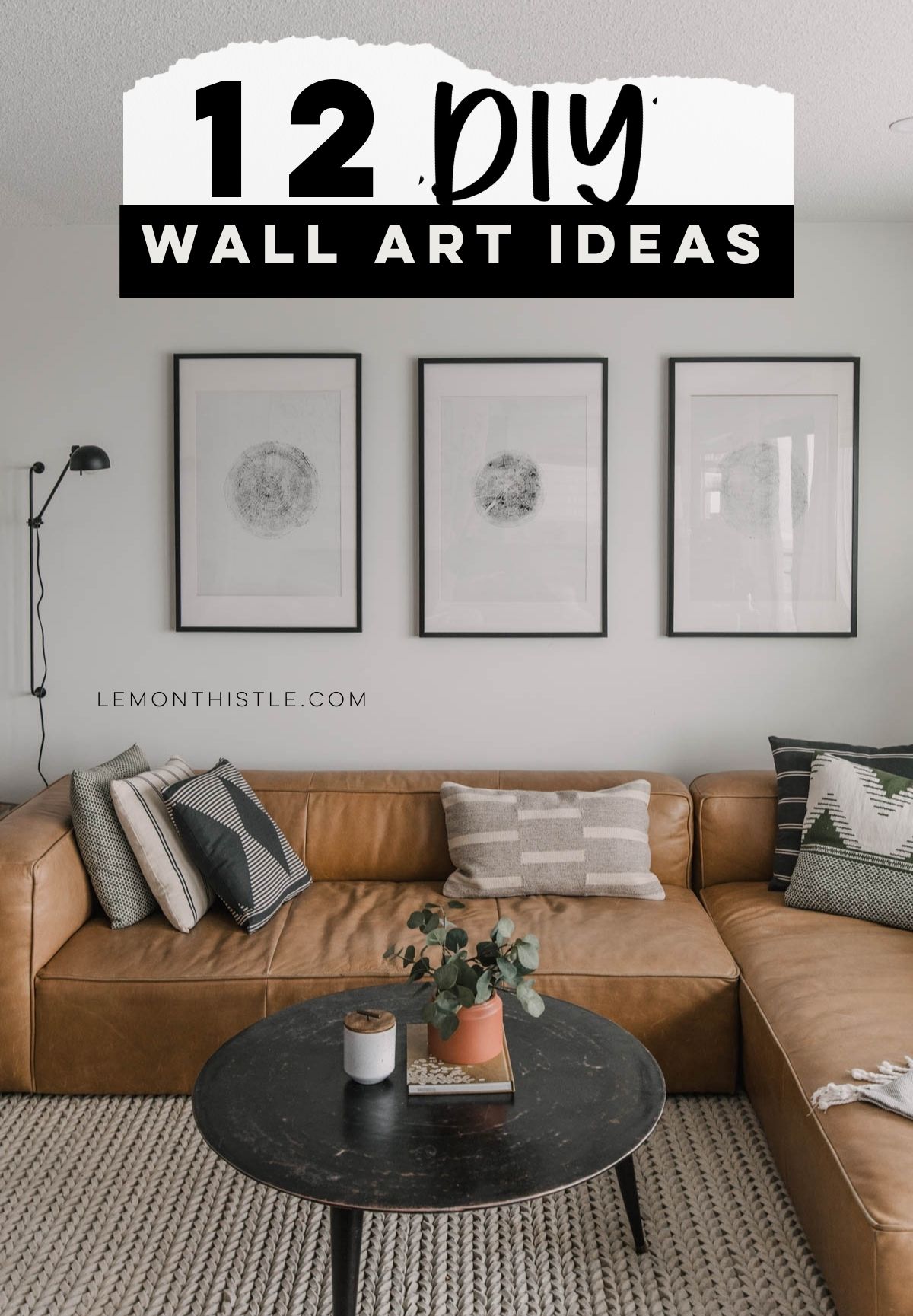 tree ring prints with text 12 diy wall art tutorials
