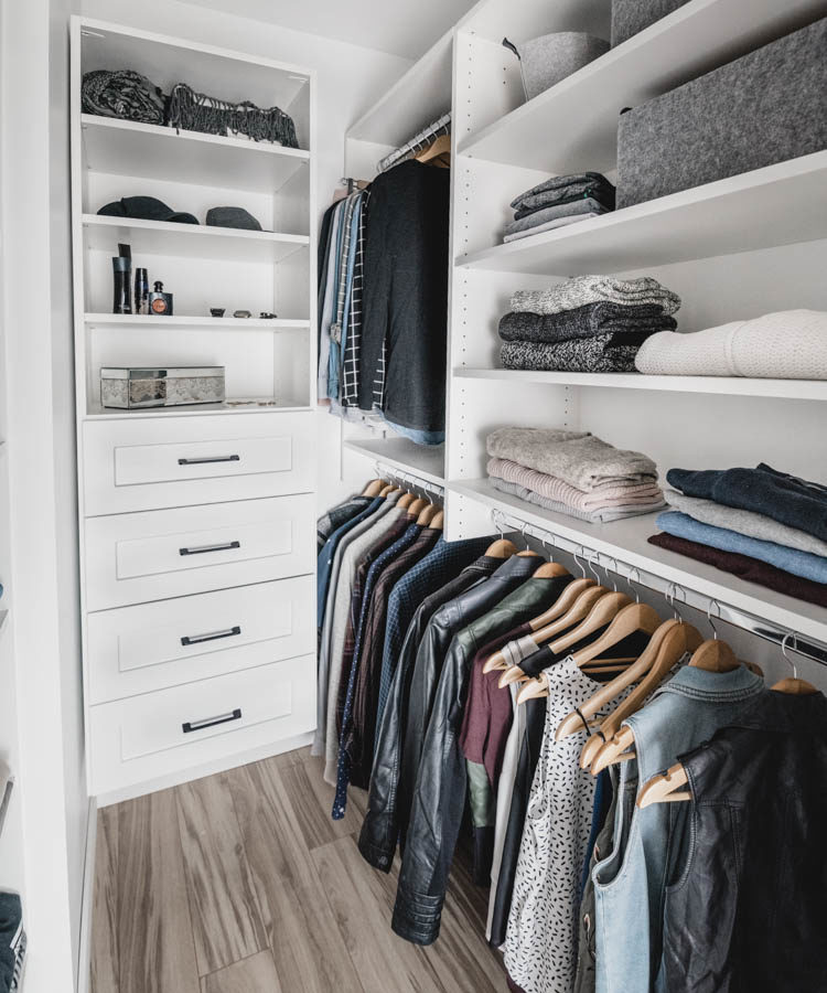 So many great tips on how to maximize storage in a small walk in closet! Master Closet Makeover - Before and After