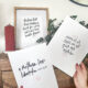 Image of all three printable quotes printed, one framed.