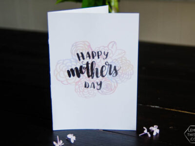 Free Printable Hand Lettered Watercolor Mothers Day Card