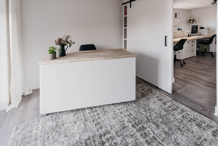 DIY office studio for a blogger