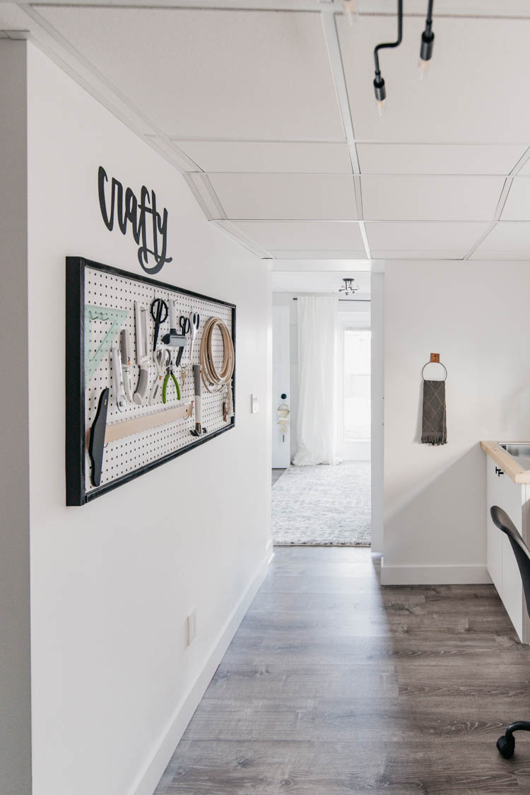 DIY Office in a long narrow room