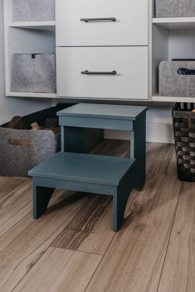 Why we keep a stool in every kids closet in our house