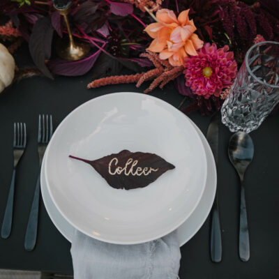 Dark Autumn Tablescape Design