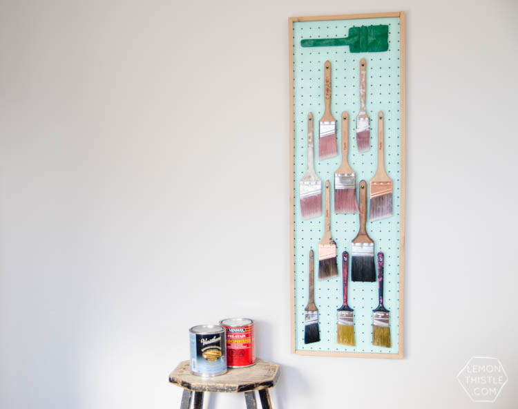 DIY framed pegboard tutorial