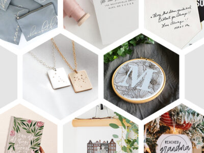 Such a beautiful collection of personalized gifts for her... or me... all from Etsy!