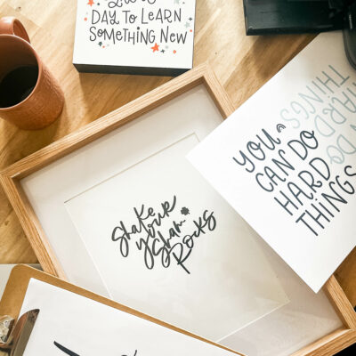 photo of printables printed on various papers