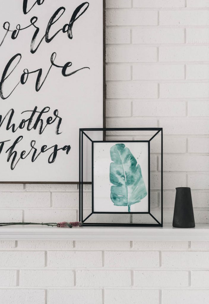 Simple Watercolor leaves tutorial- love how modern and easy this art is!