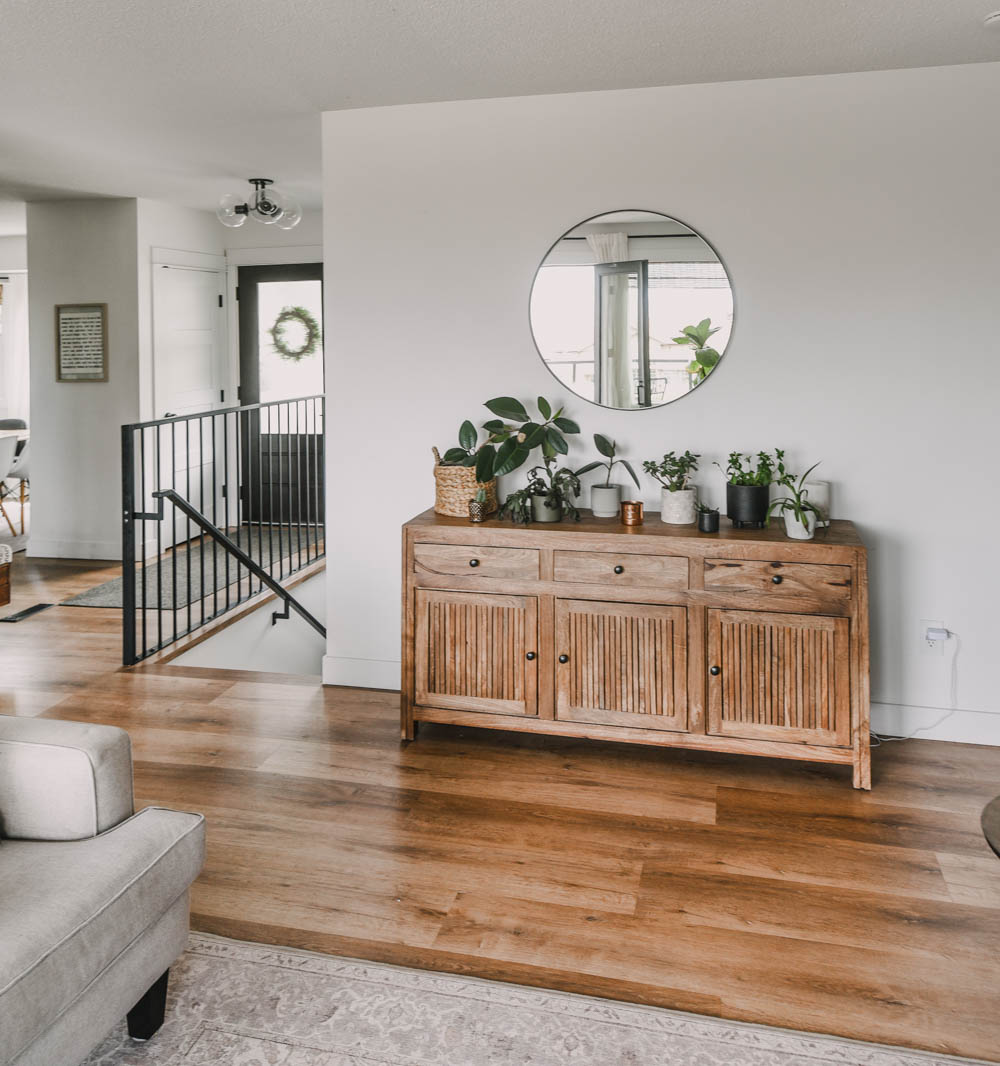 Console for living room storage