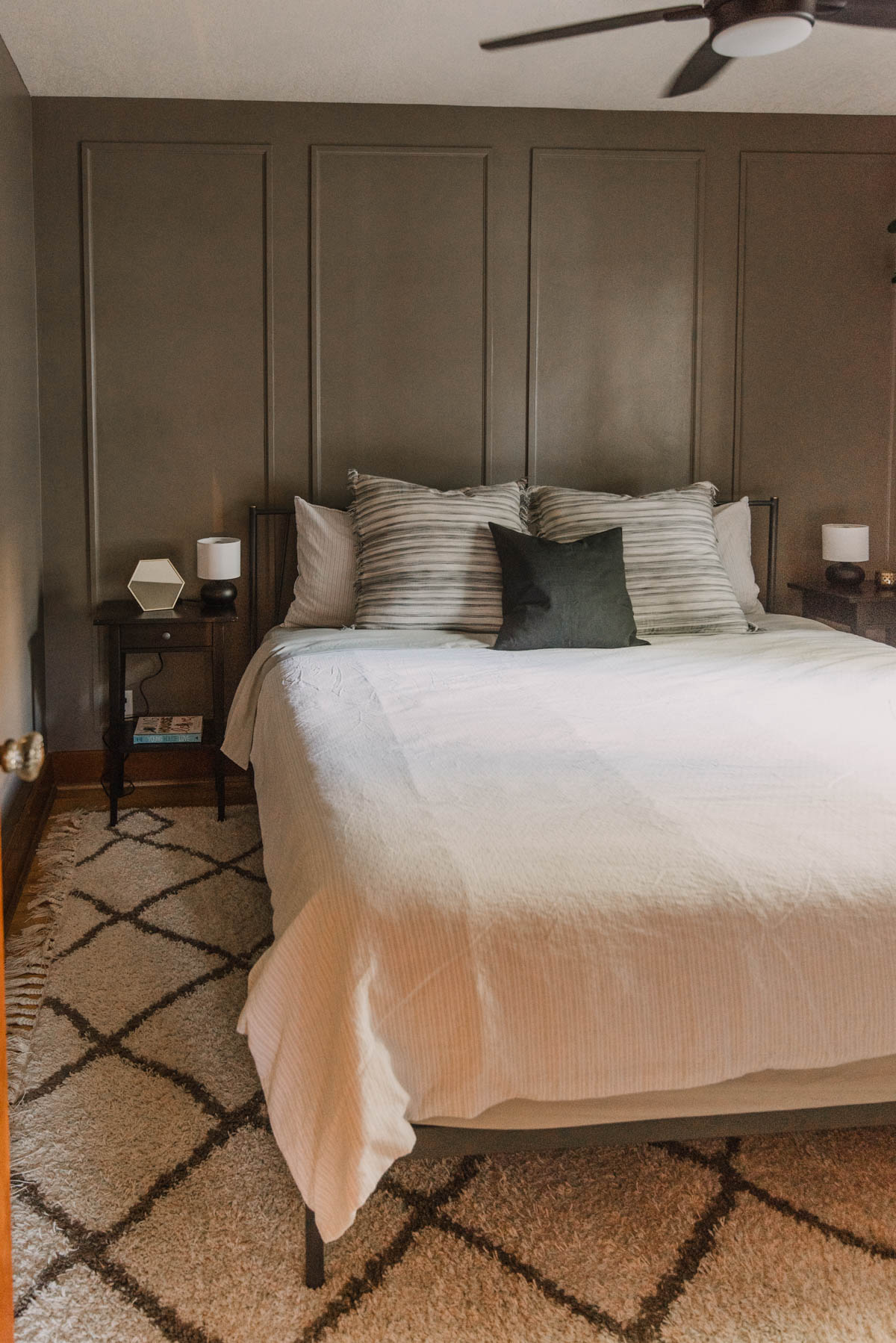 Brown bedroom makeover