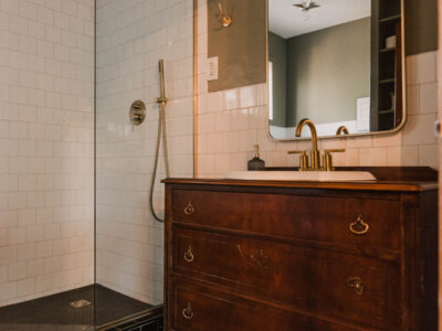 Classic bathroom with a modern twist