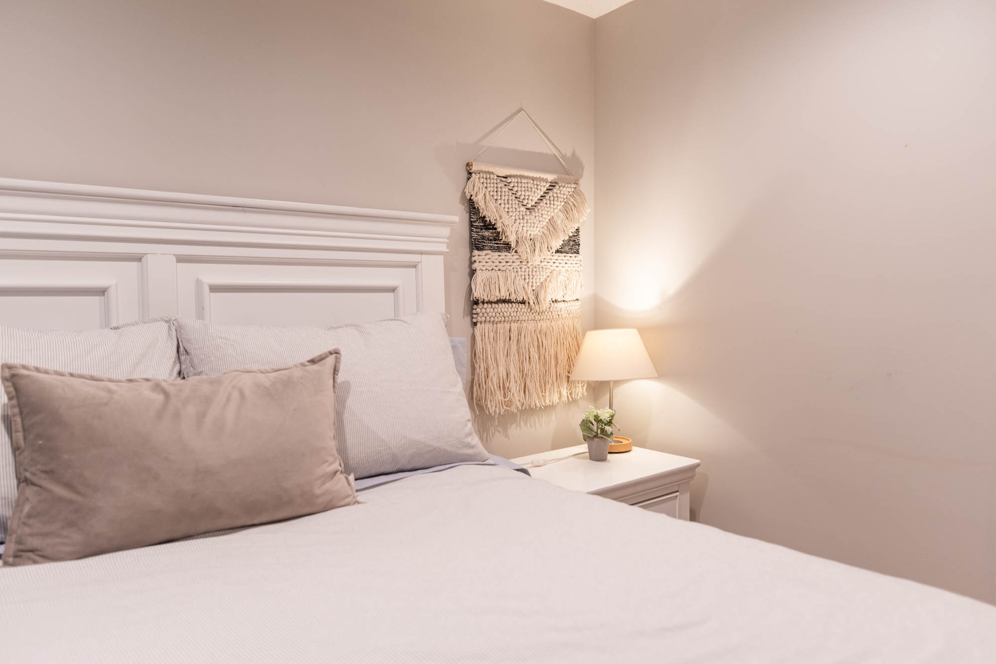 Simple updates to an airbnb basement suite