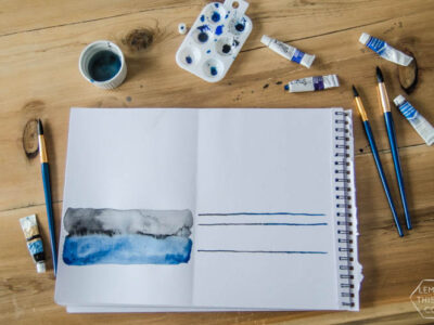 I love this simple watercolor painting duo! And the video tutorial makes it so easy to make.