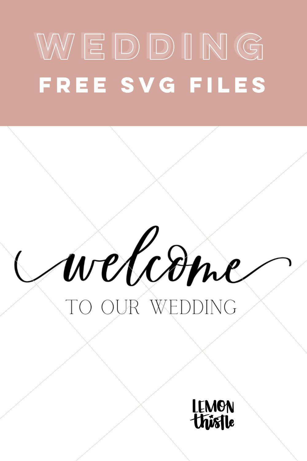 Welcome to our wedding free svg file