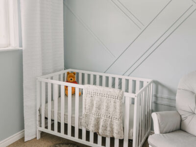 Modern Blue Gender Neutral Nursery Reveal