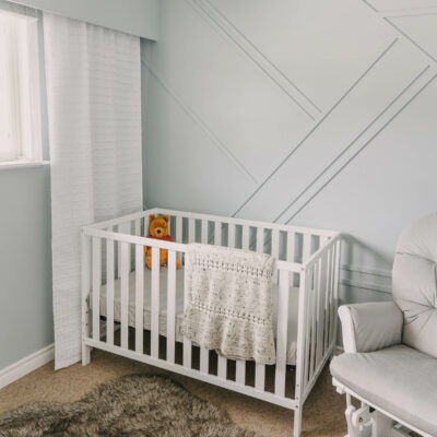 Modern Blue Gender Neutral Nursery Reveal