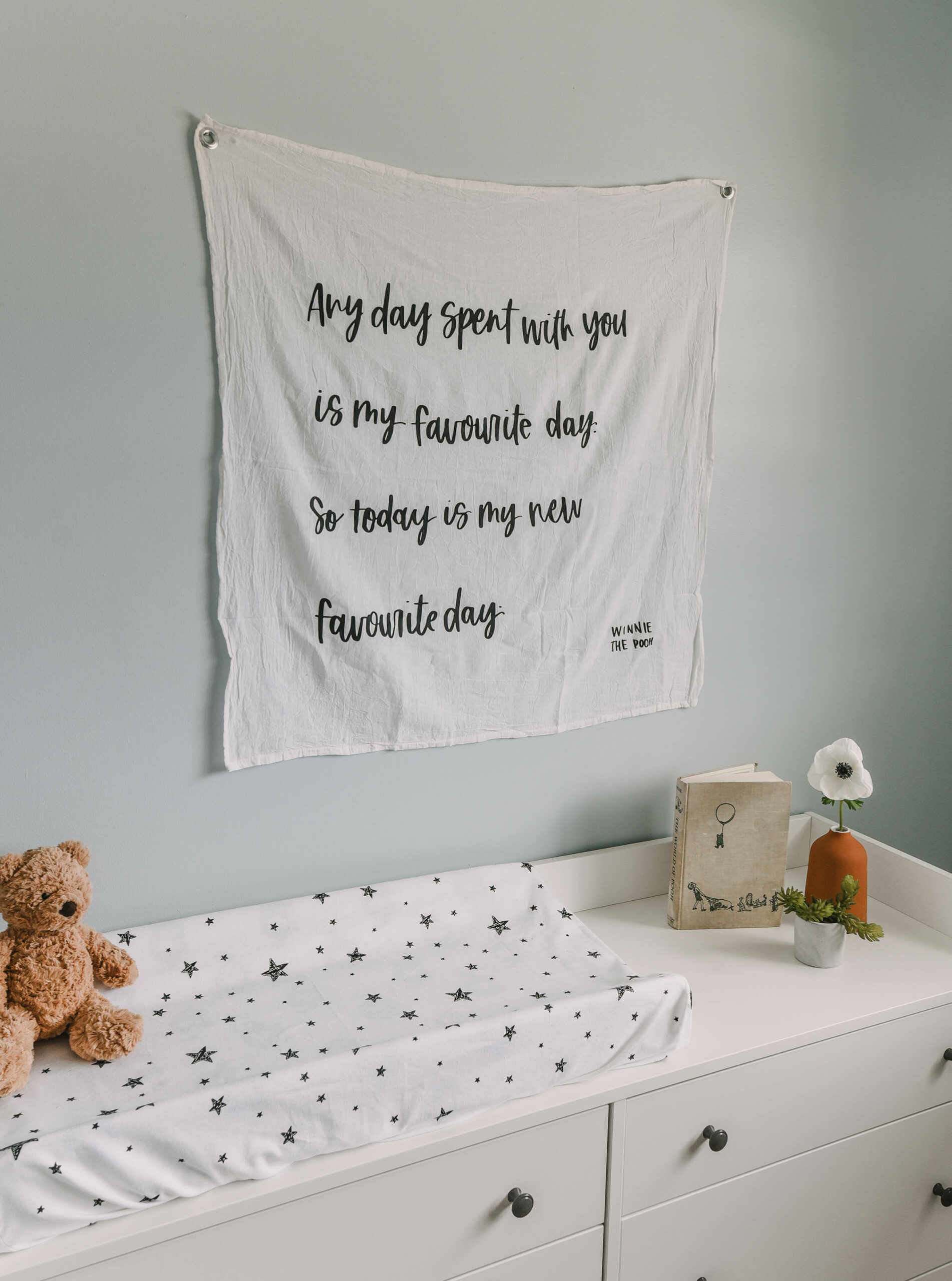 Winnie The Pooh Quote DIY flag art