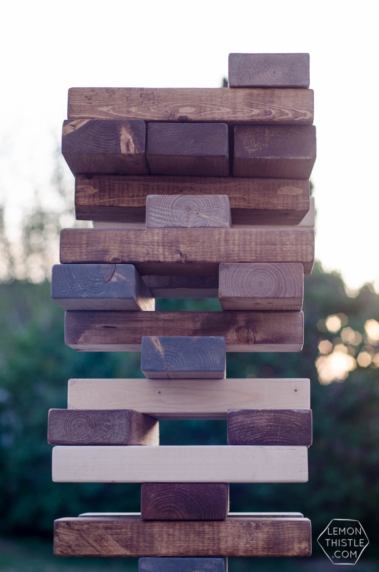 DIY Yard Games- I love this! I've seen Jenga but it's so much fun to have options!