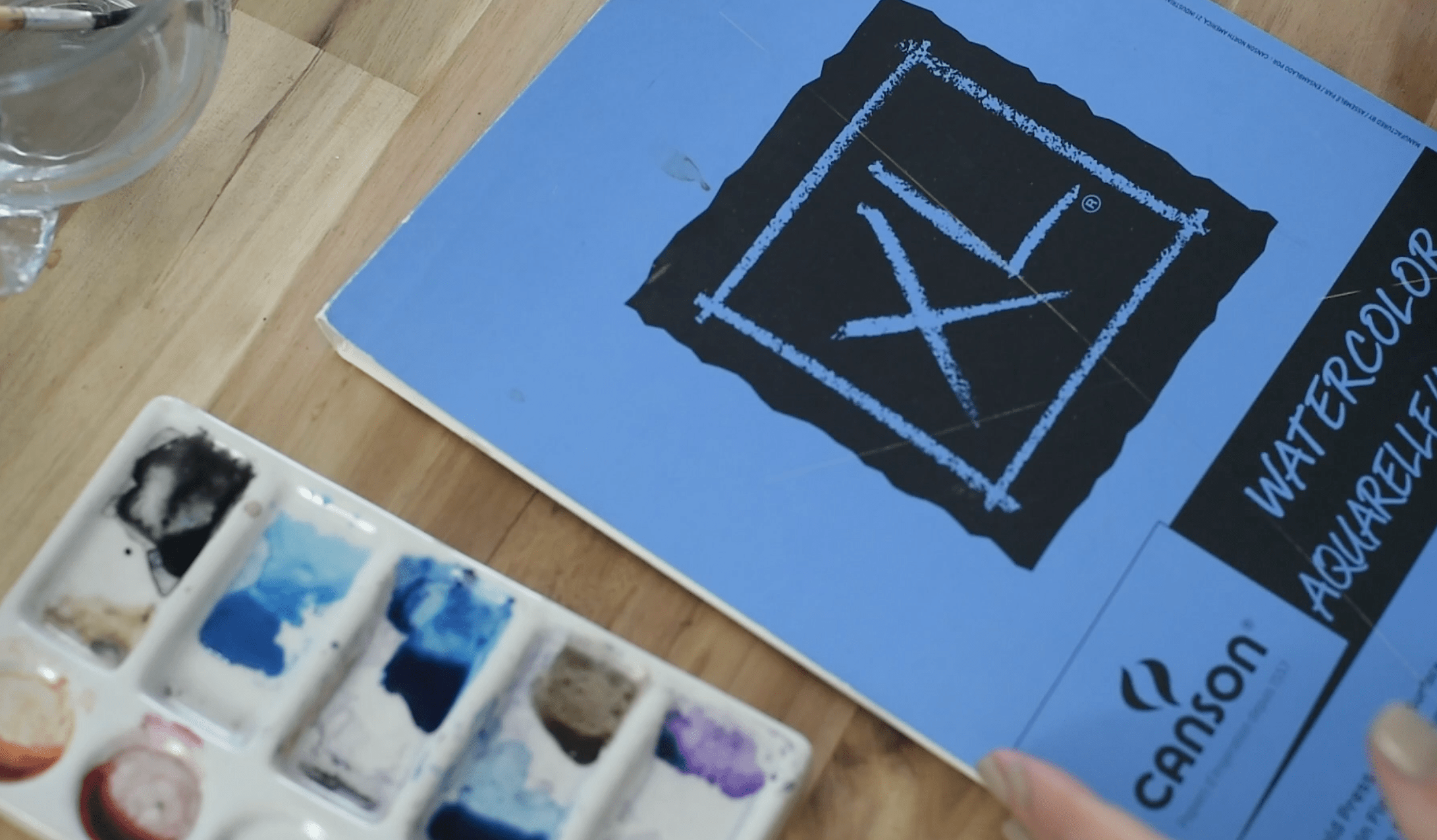 My preferred paper for watercolour lettering